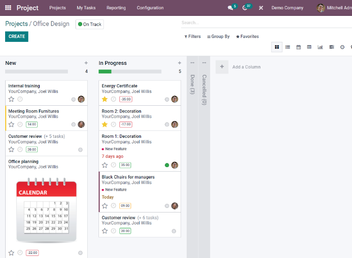 Odoo Project Module Midis